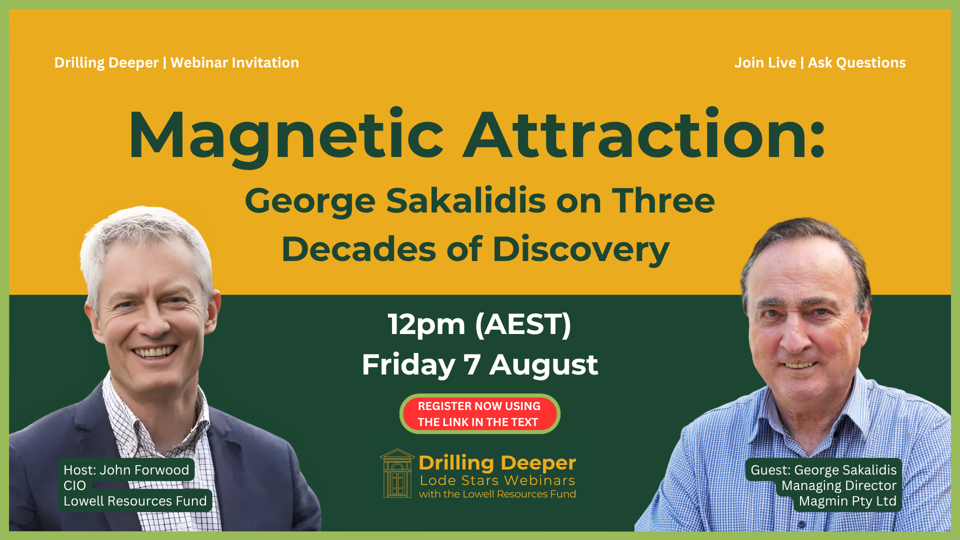 Magnetic Attraction: George Sakalidis on Three Decades of Discovery