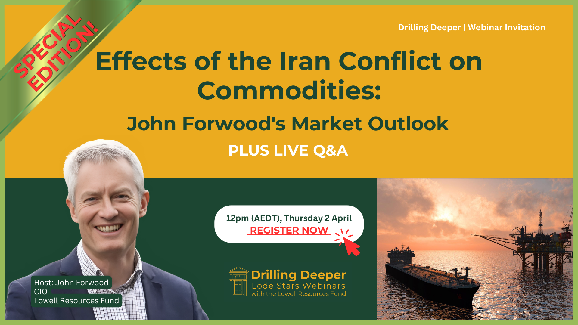 Effects of the Iran Conflict on Commodities: John Forwood's Market Outlook